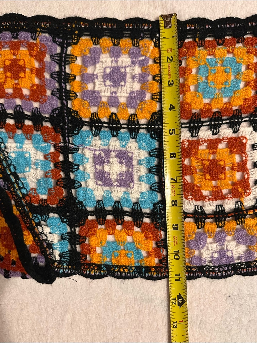Crochet Square-Pattern Bolero Sweater - Multi-Color - Picture 9 of 11
